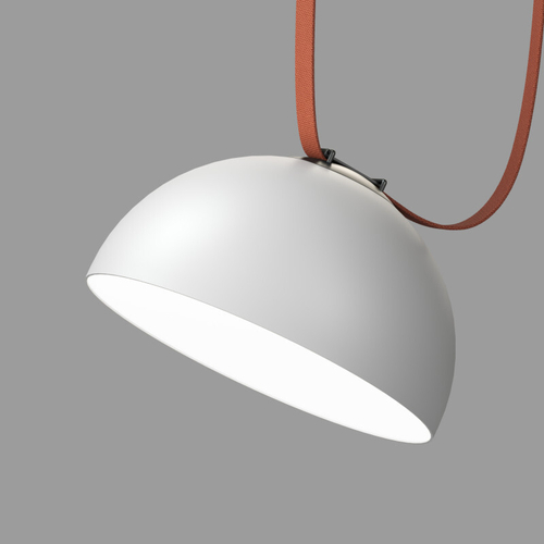 Купить DK5562-WH+BK Cветильник для трека-ремня Belty, серия Flow со светодиодом, D300*H171мм, 48V DC, 28W, RA90, 120°, 4000K, IP20, белый с черным, алюминий