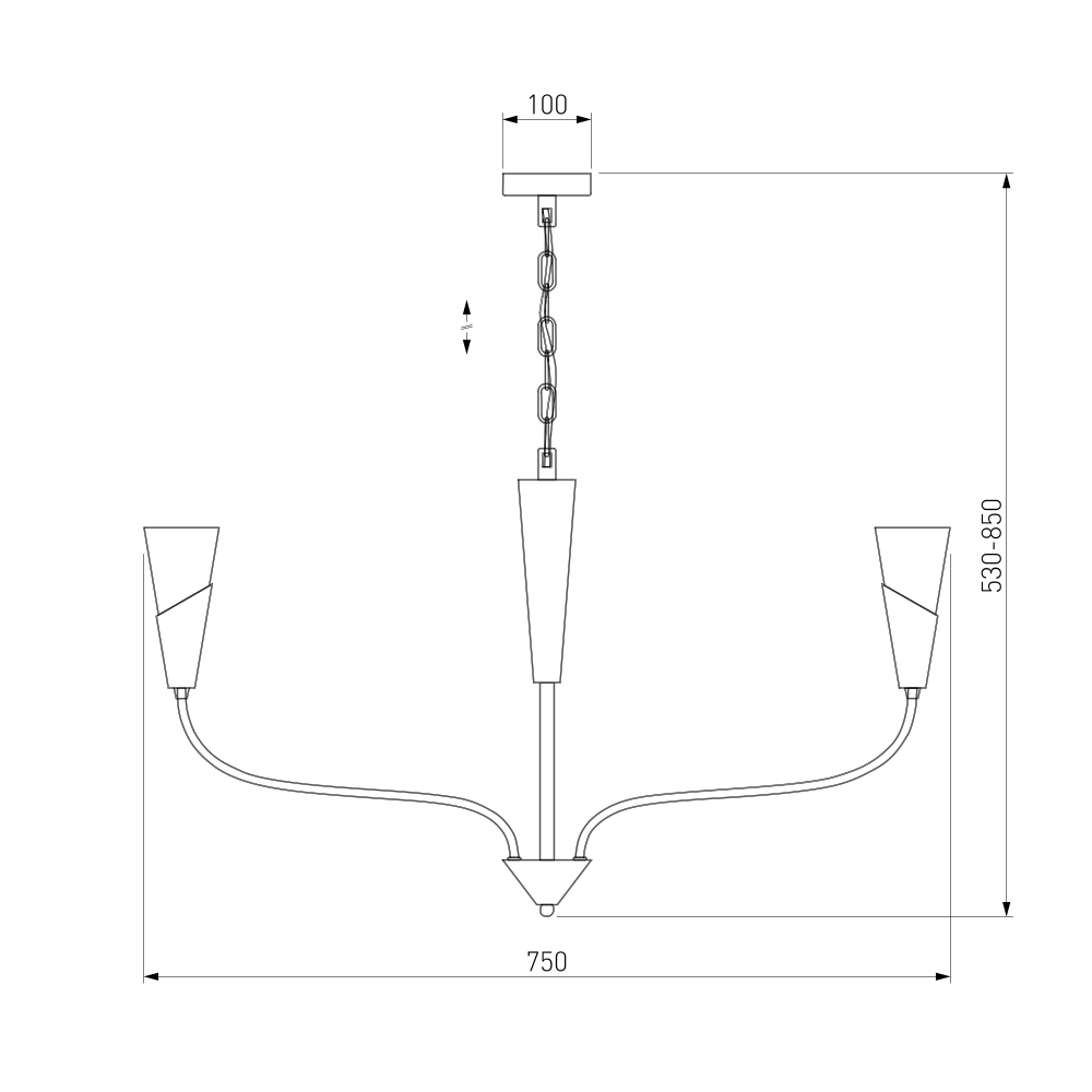 Умный подвесной светильник Rhyton 60167/6 никель 60167/6 никель