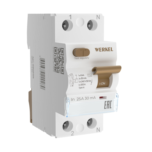 Купить W812P256 / Устройство защитного отключения 1P+N 25A 30 mA type А 6 кА W812P256