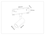 GL2300 WH белый IP20 6W 3CCT 3000-6000K 48V 24° D35*80