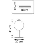 805916 Настольная лампа COLORE LED 2х4W 400LM КОФЕЙНЫЙ/БЕЛЫЙ 3000K
