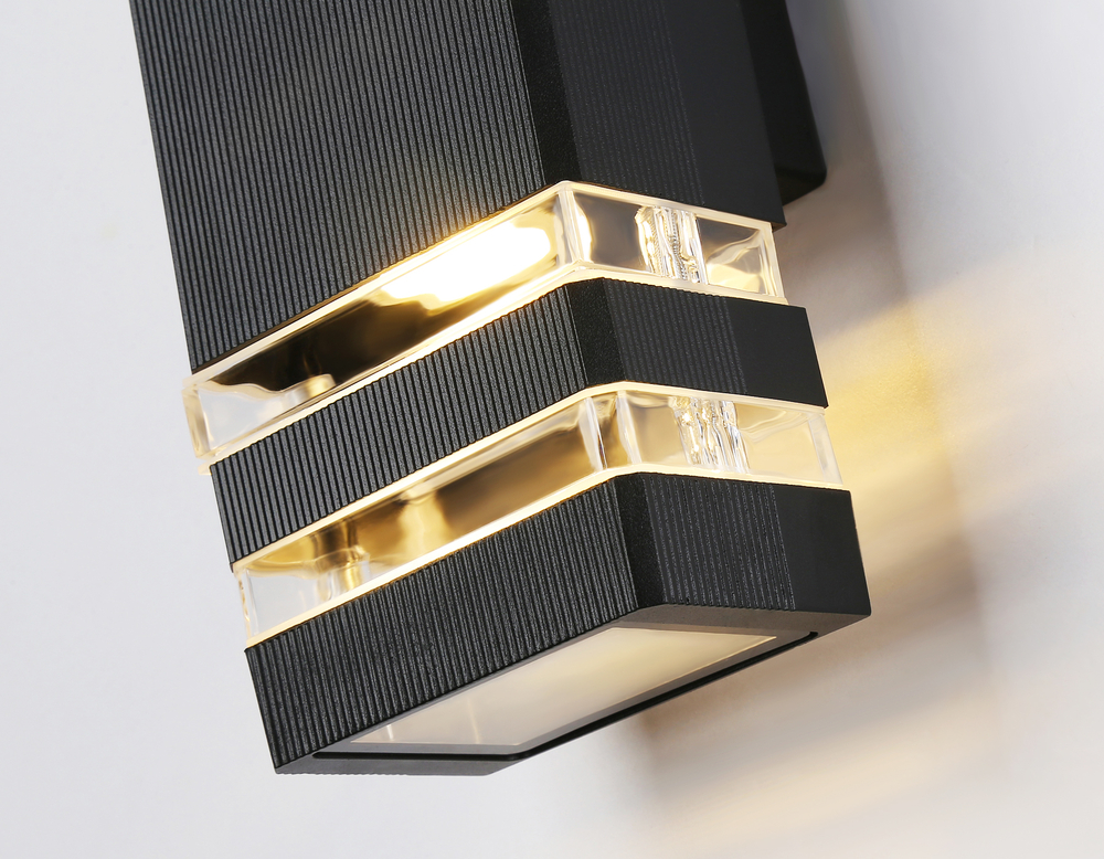 ST2574/2 BK/CL черный/прозрачный IP54 GU10/2 max 35W 310*110*65
