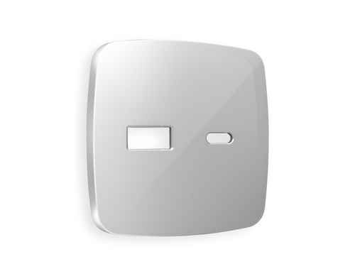 Купить OP4110 Лицевая панель OMEGA (Серебро глянец) для розетки 2USB тип A+C QUANT