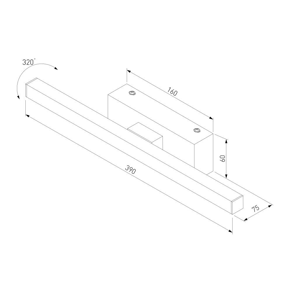 Настенный светодиодный светильник Rino 40121/LED белый