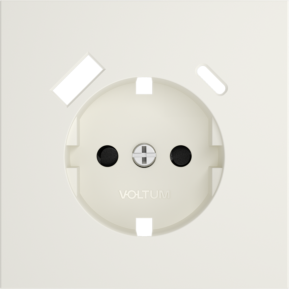 Накладка для розетки с заземлением и защитными шторками, с USB A+C, S70 (хлопок)