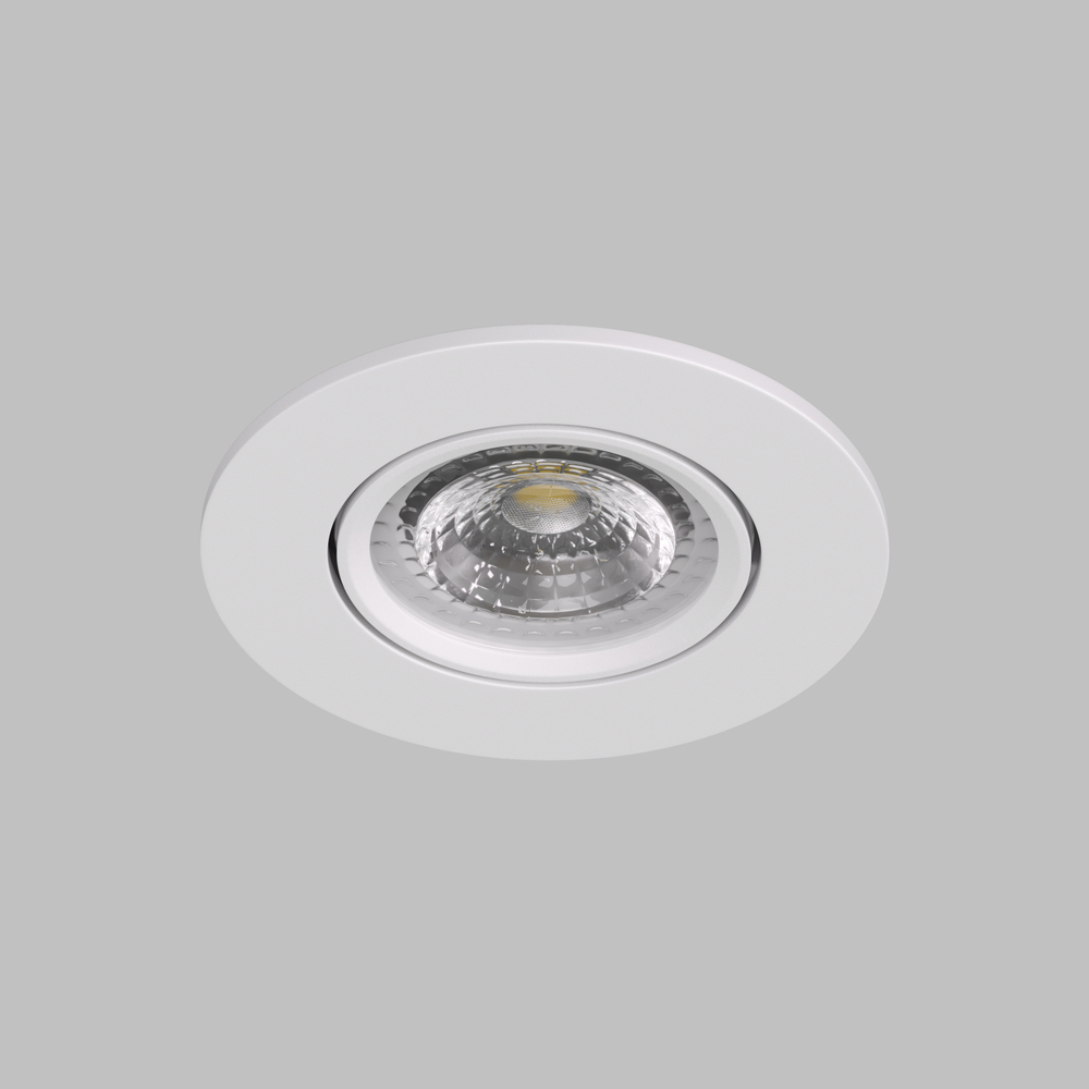 DK3020-WH Встраиваемый светильник, IP 20, 10 Вт, GU5.3, LED, белый, пластик