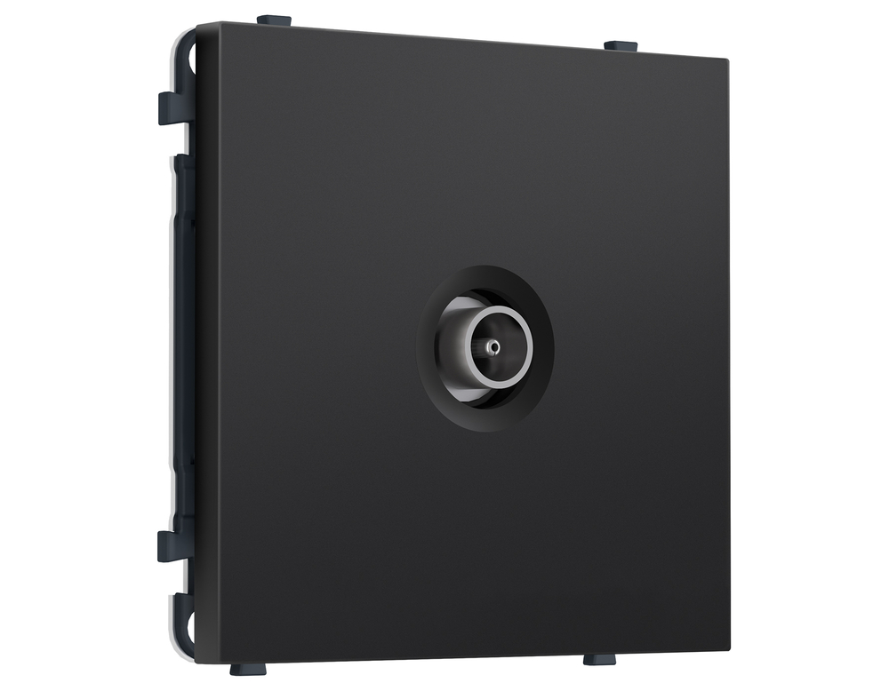 MS813010 Комплект механизма TV розетки оконечной SIGMA Черный матовый 50-870 MHz 1dB QUANT PRO (SP8130, PR202)