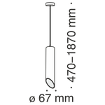 Подвесной светильник Maytoni P027PL-01B