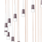 757361 Люстра CONE LED 180W 9000LM КОФЕЙНЫЙ/БЕЛЫЙ/ПРОЗРАЧНЫЙ 3000K