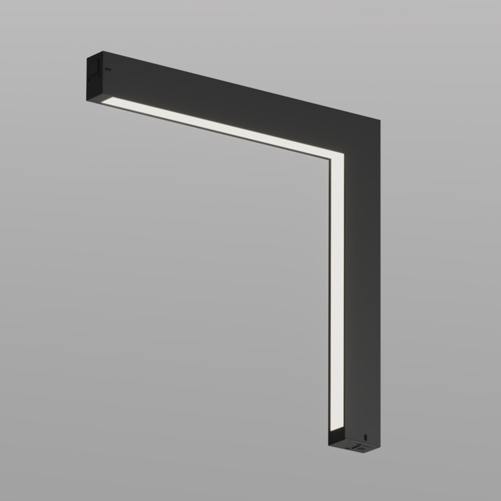 DK8015-BK Угловой трековый светильник SMART LINEAR со светодиодом, L312*312, 220V, 18W, 3000-6000К, IP20, черный, алюминий
