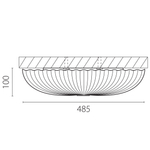 225440 Светильник настенно-потолочный ARCO II LED 72W 2600-5640LM G БЕЛЫЙ 3000/6000K
