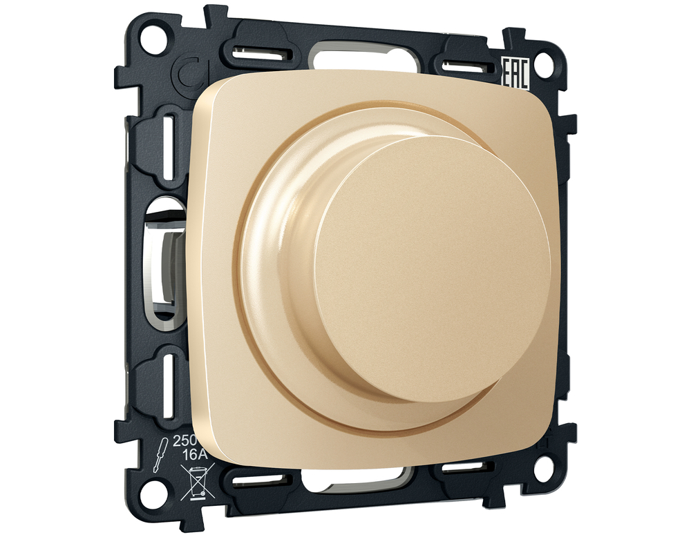MO605510 Комплект механизма светорегулятора универсального OMEGA Шампань 25-600W/LED 5-300W QUANT (OP6055, VM136)
