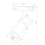 Slim Magnetic Умный трековый светильник 20W 2700-6500K Dim R03 (черный) 85197/01