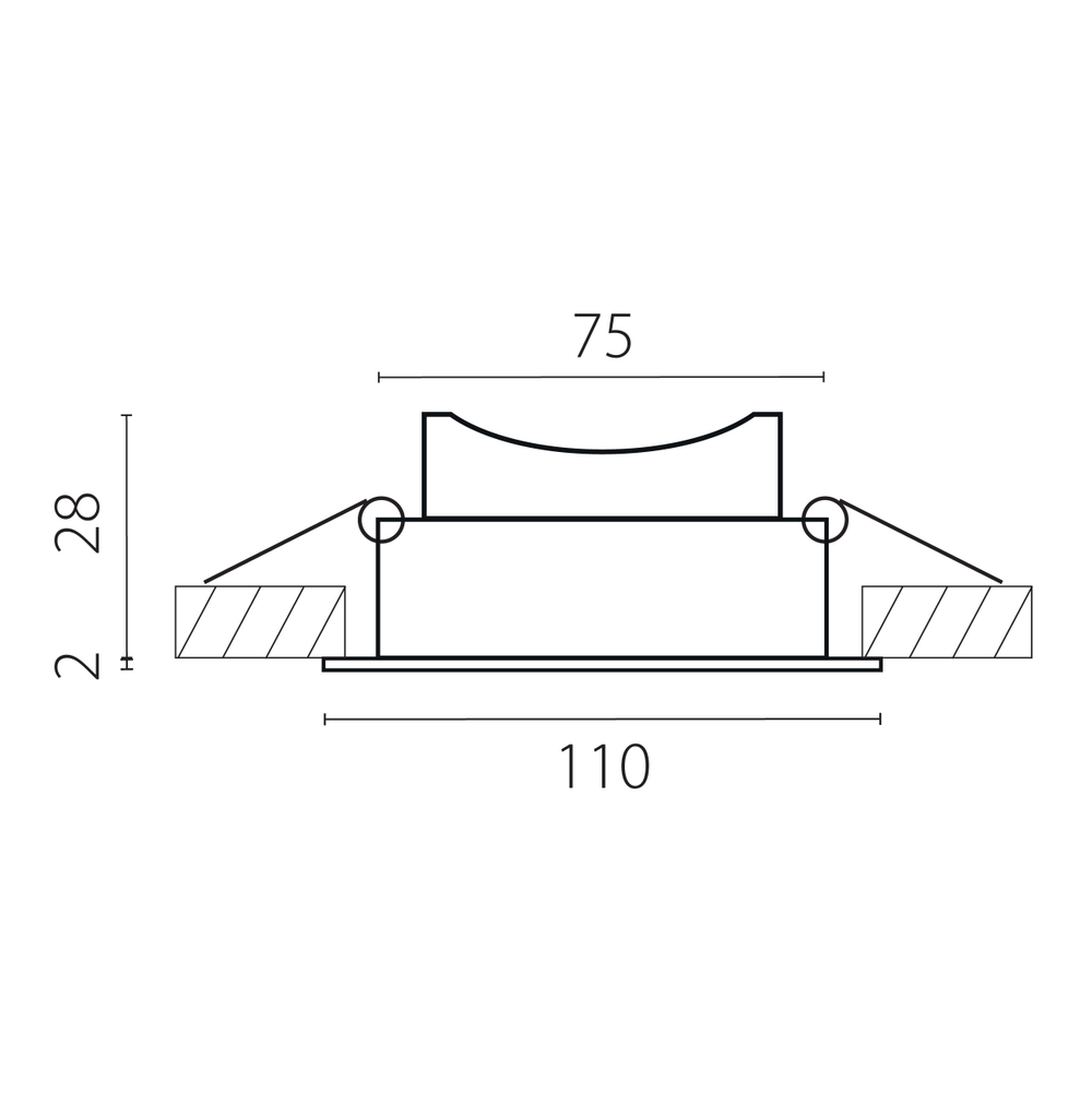 012806 Рамка (светильник) PVC д/LED-модулей 941хх и LED-ламп D50мм PIANO ROUND БЕЛЫЙ IP65