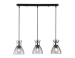 TR3407/3 BK/FGD/SM черный/золото/дымчатый E27/3 max 60W 550*135*1000