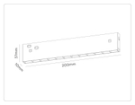 GL2334 WH белый IP20 9W 3CCT 3000-6000K 48V 38° 200*10*37