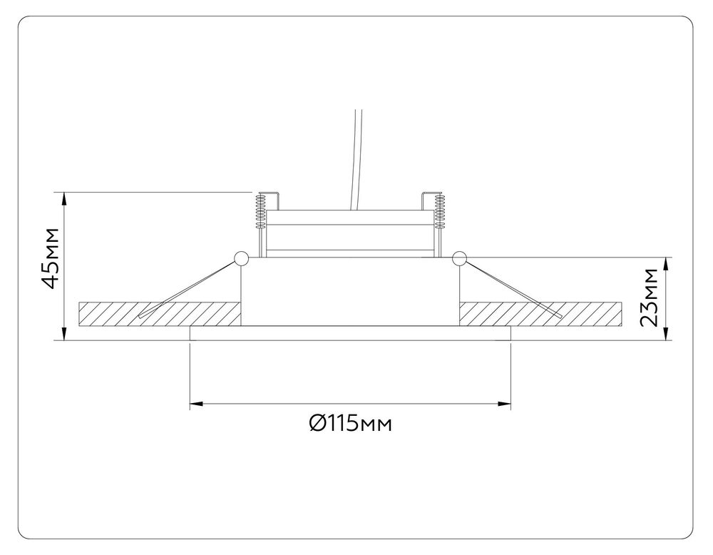 TN51911 WH белый GX53 max 12W D115*23