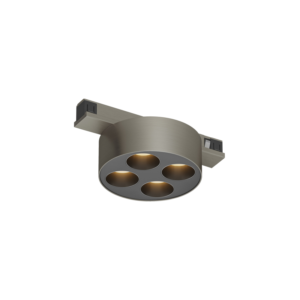 DK5772-DN Светильник для трека SHINE GRILL со светодиодом, D74*H28, 48V DC, 6W, RA?90, 3000K, IP20, темный никель, алюминий