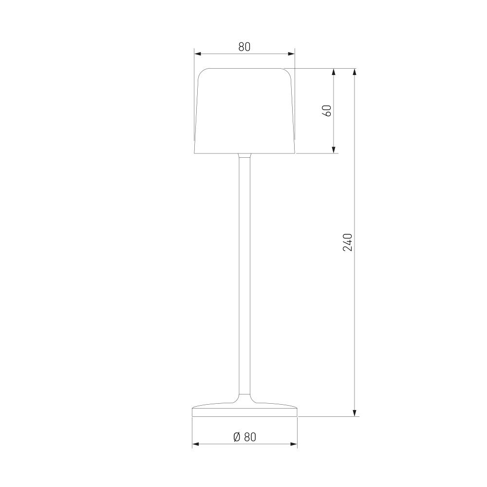 Компактный светодиодный настольный светильник Bitty бежевый IP54 TL70260