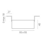 G214507 Светильник DOMINO QUAD MR16 ЧЁРНЫЙ (214510+214507)
