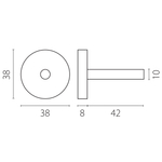 506475 Крепление жесткое к треку 5064хх тип D LINEA ЧЕРНЫЙ (H50mm)