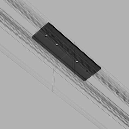 Купить Slim Magnetic Соединительная планка широкая для шинопровода черный 85088/00 85088/00