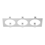 217836 Рамка INTERO 111 Triple QUADRO БЕЛЫЙ