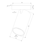 Mini Magnetic Трековый светильник 3W 3000K черный 85200/01