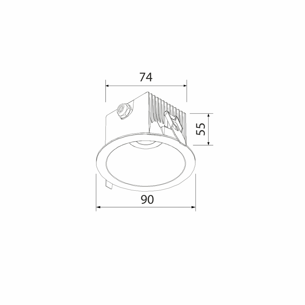 Светильник садово-парковый встраиваемый Light LED 3004 35159/U черный
