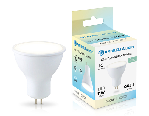 Купить 161104 LED MR16 11W IC GU5.3 4000K 175-265V