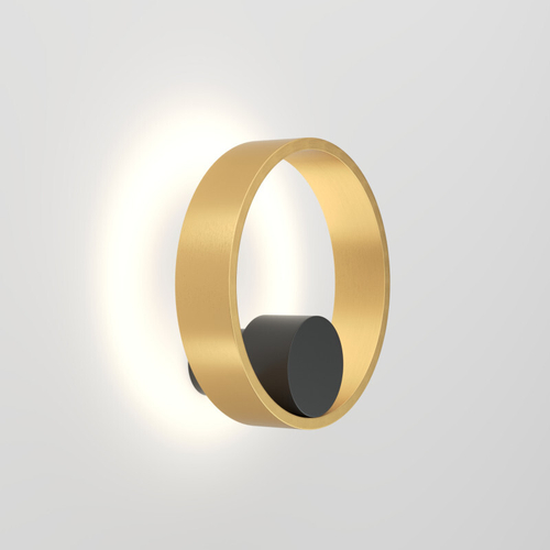 Купить DK5060-BK+SG Бра ORBIT, IP20, 3000К, LED, 10 Вт, черный + сатинированное золото, алюминий