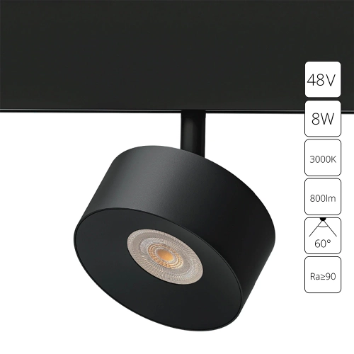 Купить Магнитный трековый светильник Arte Lamp LINEA A4781PL-1BK
