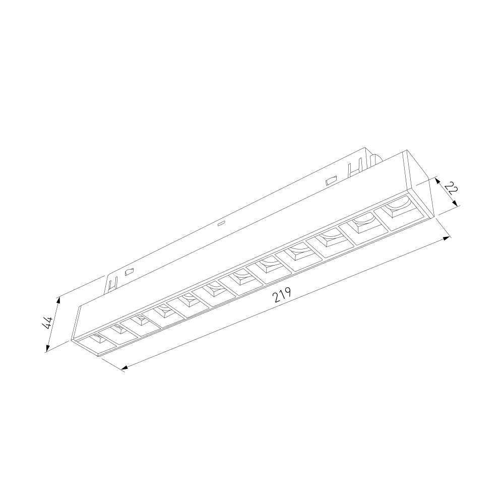 Slim Magnetic SL02 Трековый светильник 12W 3000K (черный) 85005/01 85005/01