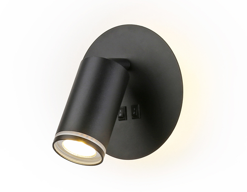Купить FW2463 BK черный GU10 max 12W+LED 4200K 7W D145*150