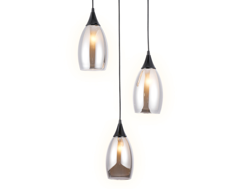 TR3550/3 BK/SM черный/дымчатый E14 max 40W 370*130*1000