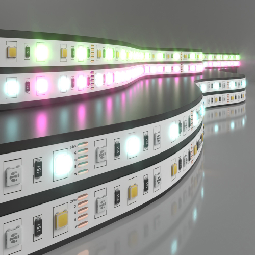 Купить Светодиодная лента 24 В 14,4 Вт/м 60 Led/м 5050+5050 IP20, MIX RGB/холодный белый, 5 м Лента светодиодная 24V 14,4W 60Led 5050+5050 IP20 MIX RGB/холодный белый, 5м
