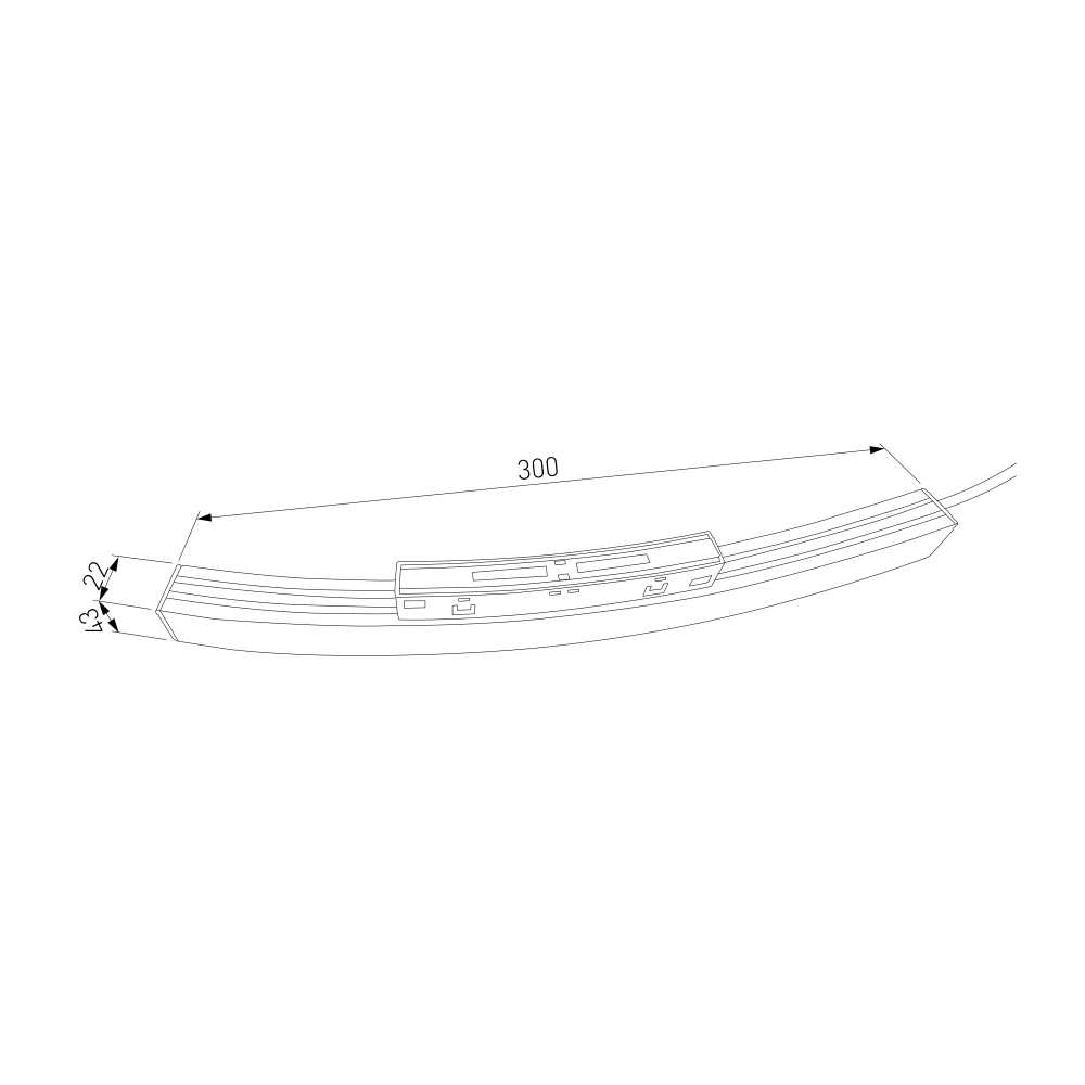 Slim Magnetic Блок питания 200W для радиусного шинопровода черный Ø 1200mm 95058/00