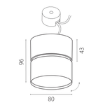 215836 Светильник ACUTO LED 9W 660LM 120G БЕЛЫЙ 3000/4000/6000K