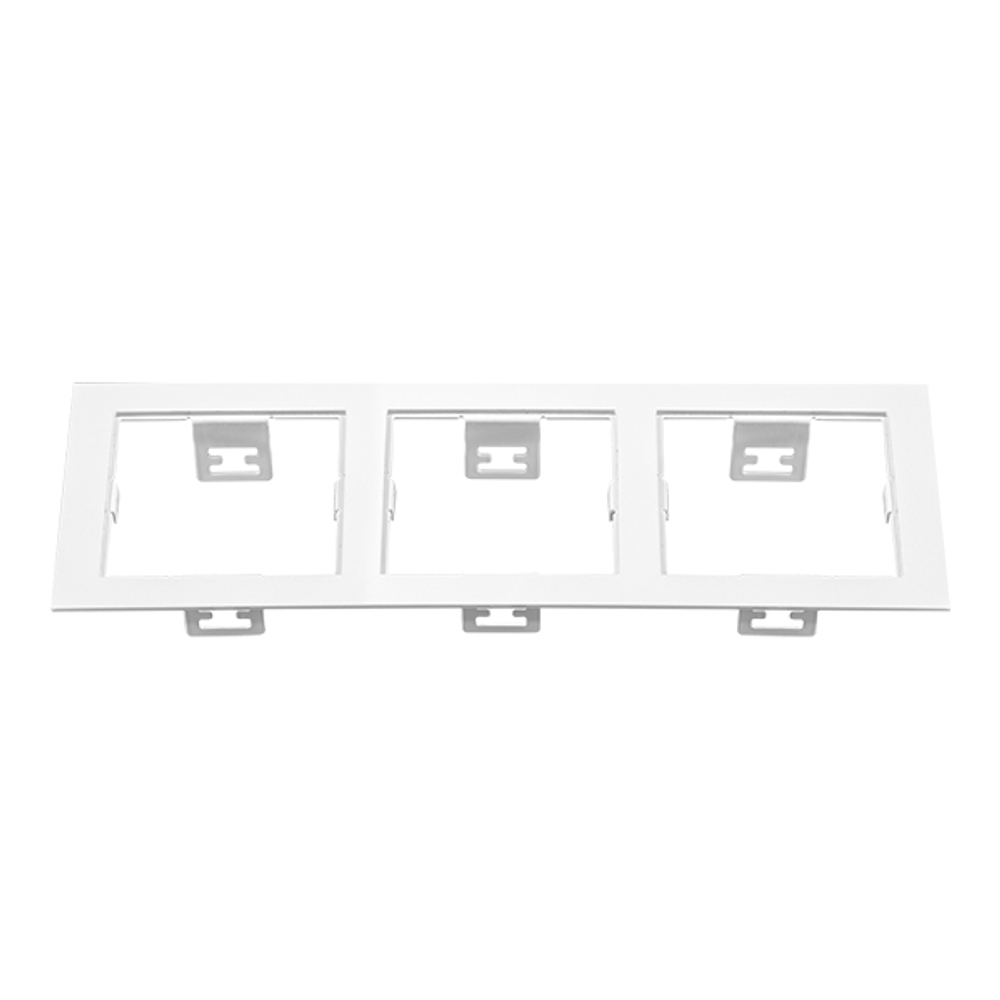 214536 Рамка DOMINO Triple QUADRO MR16 БЕЛЫЙ