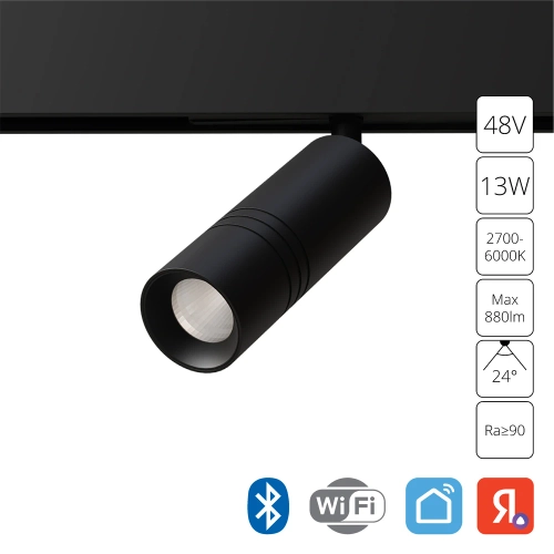 Купить Магнитный трековый светильник Arte Lamp EXPERT SMART A5741PL-1BK