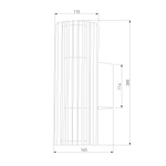 Светильник садово-парковый Entero 12W черный 35189/W