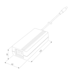 Блок питания для светодиодной ленты 24 В 72W Трансформатор 24V 72W