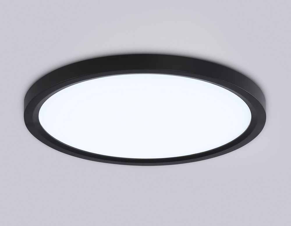 FZ1906 BK черный IP54 26W 3000K-6500K CCT-переключатель D370*25 (Без ПДУ)