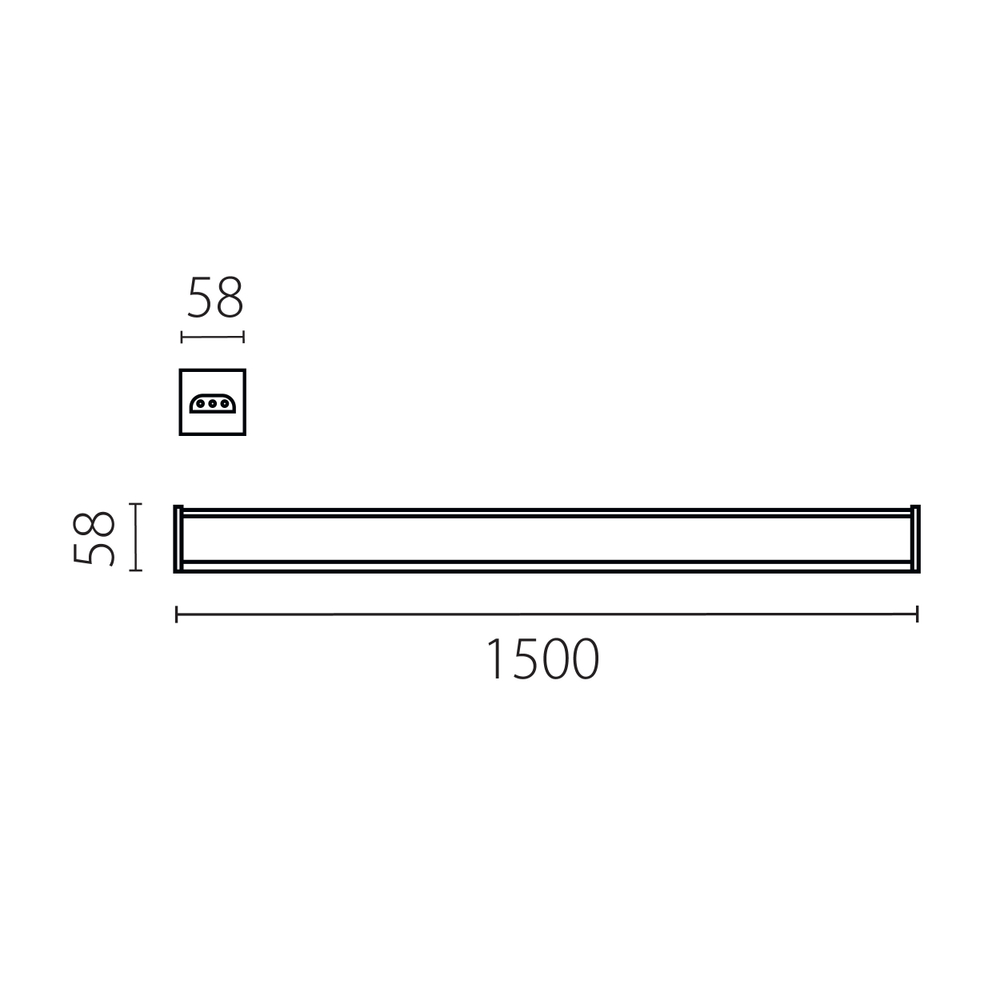 456607 Светильник TRITO LED 60W 6000LM 120G ЧЕРНЫЙ 3000/4000/6000K