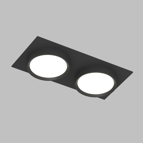 Купить DK2092-BK Встраиваемый светильник FLAT, IP 20, до 15 Вт, GX53, LED, черный, алюминий