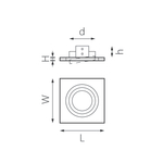 i51906 Светильник INTERO 16 QUADRO GU10 (217519+217606)