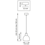 865016 Люстра LOFT 1х40W E14 БЕЛЫЙ