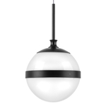 813117 Подвес GLOBO 1х40W E14 черный/белый