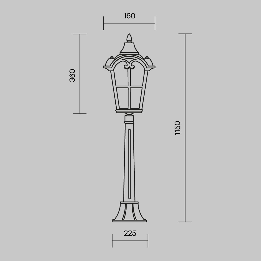 Ландшафтный светильник Outdoor O413FL-01BZ1