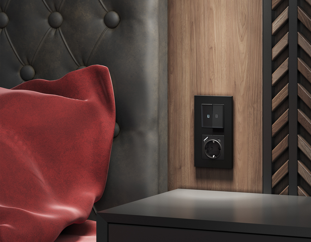 AF250703 Рамка ALFA Qubi (Черный матовый) 3-ая